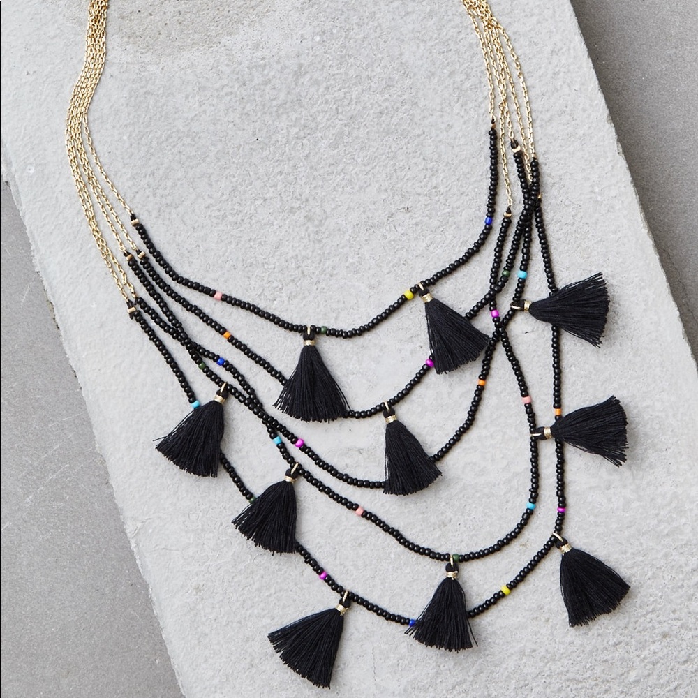 BOGO Beaded Tassel Necklace - American Eagle